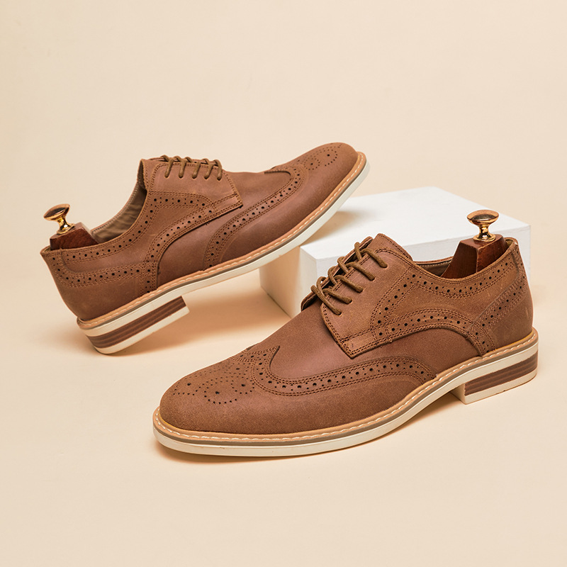 Leather Brogues Derbies Shoes