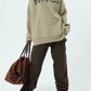 Skull Jacquard Hooded Pullover Sweater