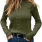 Long Sleeves Knitted Turtleneck Pullover Sweaters