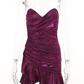 Sequin Strapless Sleeveless Short Prom Dress