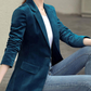 Turn Down Collar Long Sleeves Blazer