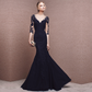 Lace Long Sleeves Mermaid Evening Dress