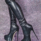 Platform Knee-High Heeled Boots