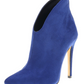 Suede Pointed Toe High Heel Ankle Boots