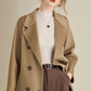 Turn Down Collar Long Lapel Coat