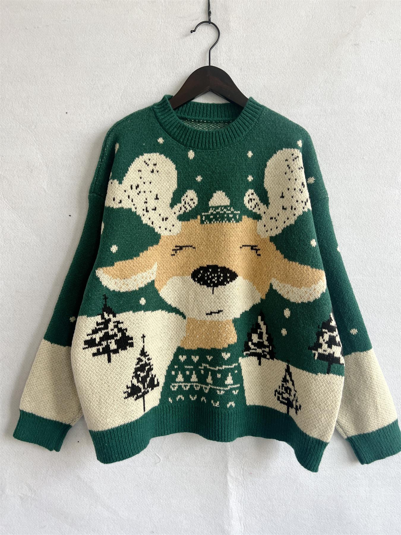 Christmas Pattern Long Sleeves Sweater