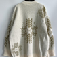 Snowflake Pattern Pullover Sweatshirt