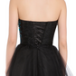 Strapless Sleeveless Short Peacock Prom Dress