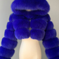 Faux Fur Hooded Bubble Coat