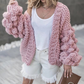 Knitted Lantern Sleeves Sweater