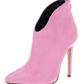 Suede Pointed Toe High Heel Ankle Boots