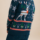 Pullover Crochet Christmas Printed Sweatshirt