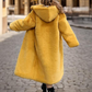 Faux Fur Hooded Long Coat