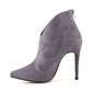 Suede Pointed Toe High Heel Ankle Boots