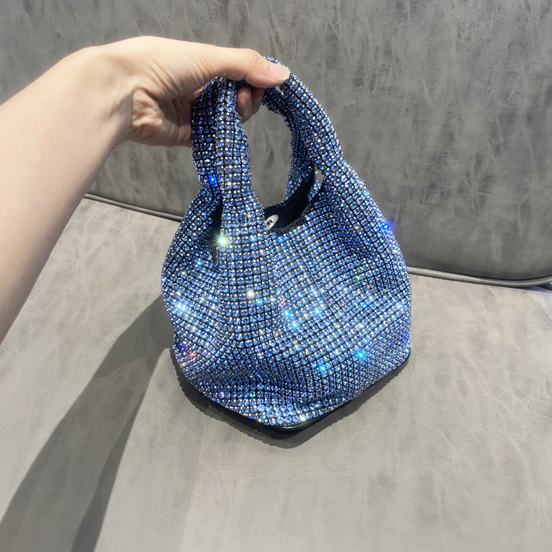 Luxe Crystal Bucket Bag