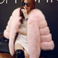 Open Front Fur Long Coat