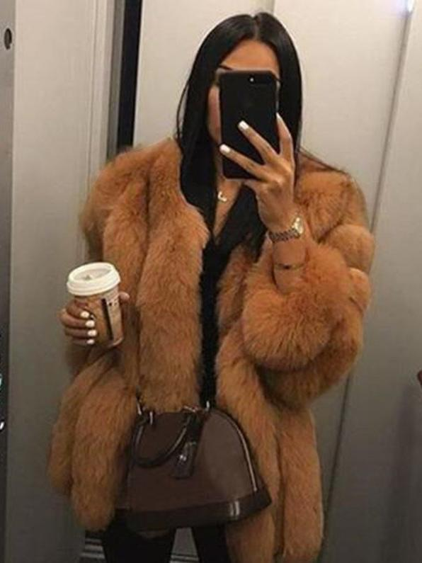 Plush Faux Fur Coat