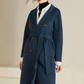 Turn Down Collar Long Lapel Coat