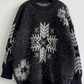 Snowflake Pattern Pullover Sweatshirt