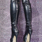 Platform Knee-High Heeled Boots