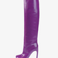 Leather Round Toe Knee High Boots