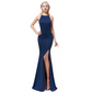 Simple Sleeveless Fishtail Long Evening Dress