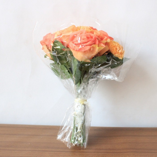 Orange Artificial Bridal Bouquet