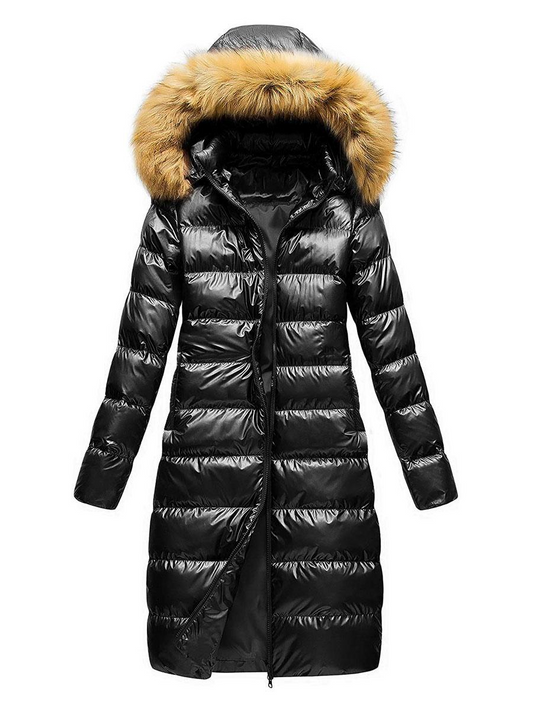 Faux Fur Hooded Puffer Coat