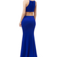 Simple Sleeveless Fishtail Long Evening Dress