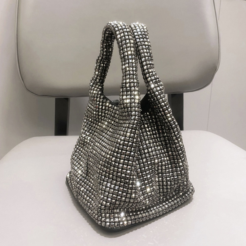 Luxe Crystal Bucket Bag