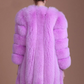 Open Front Fur Long Coat