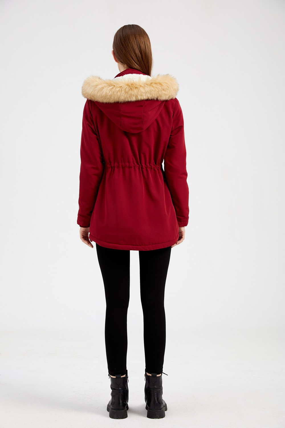 Warm Faux Fur Hooded Jacket