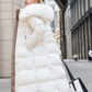 Women's Stand Collar Faux Fur Puffer Coat