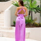 Violet V Neck Sleeveless Maxi Dress