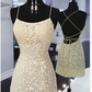 Lace Applique Sleeveless Bodycon Mini Dress