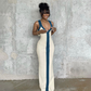 Deep V Neck Sleeveless Long Maxi Dress