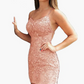 Lace Applique Sleeveless Bodycon Mini Dress