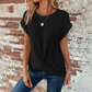 Round Neck Sleeveless Twisted Top