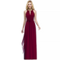 Halter Neck Sleeveless Long Bridesmaid Dress