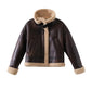 Faux Fur Fleece Zipper Thick Short Jacket