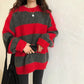 Oversized Stripe Pullover Sweater