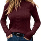 Long Sleeves Knitted Turtleneck Pullover Sweaters