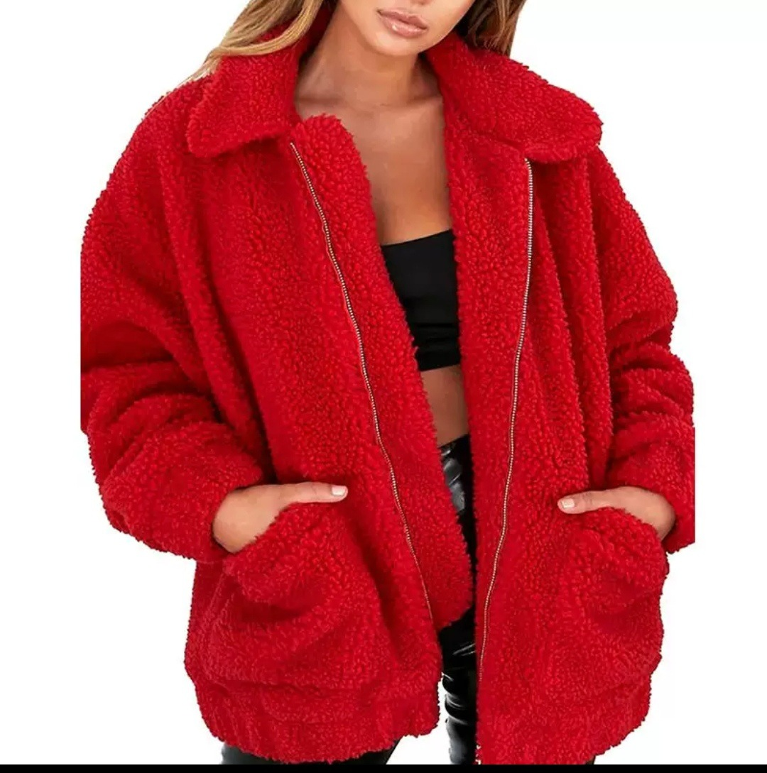 Warm Soft Zipper Fur Coat Jacket