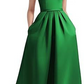 One-Shoulder Sleeveless Long Satin Dress