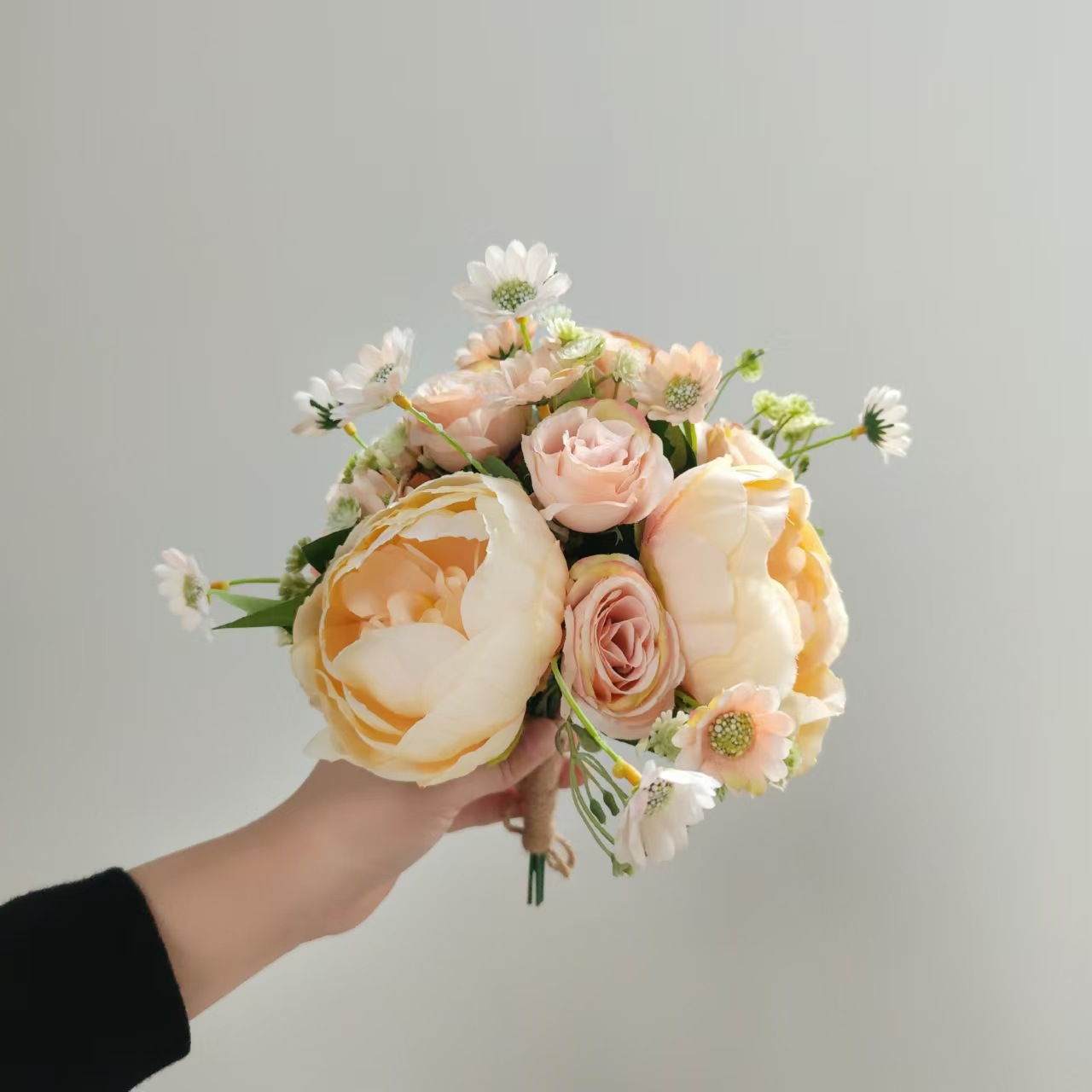 Orange Premade Bridal Bouquet