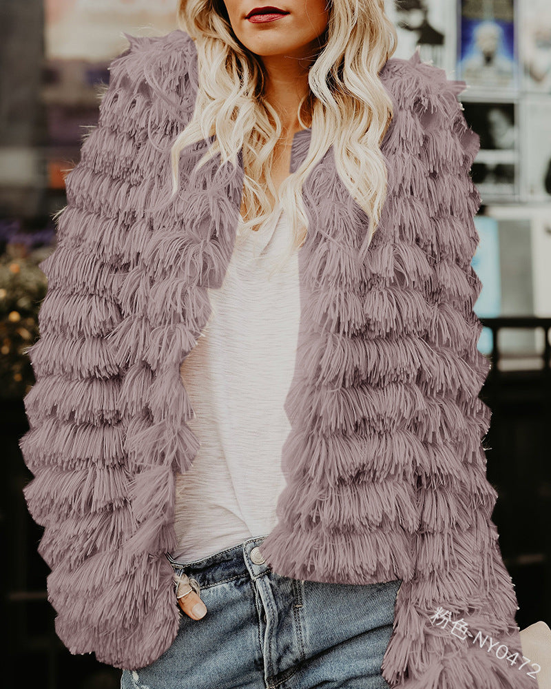 Shaggy Faux Fur Jacket