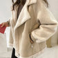 Lambswool Suede Patch Loose Jacket