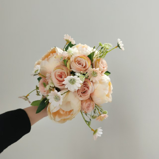 Orange Premade Bridal Bouquet