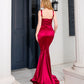 Silk Sleeveless Mermaid Tail Prom Dress