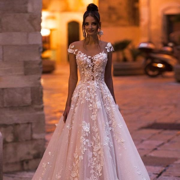 Princess Flower Wedding Dress